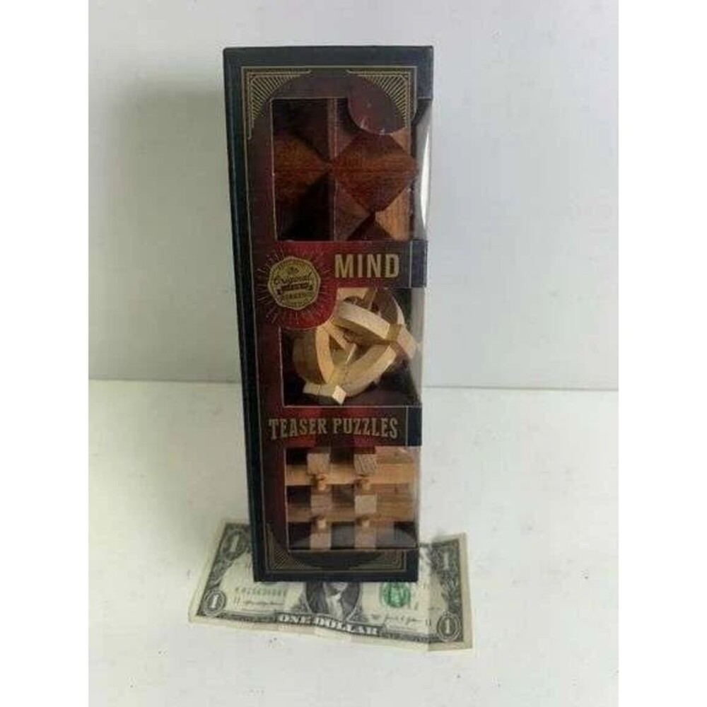 NIB Wooden Mind Teaser Puzzles